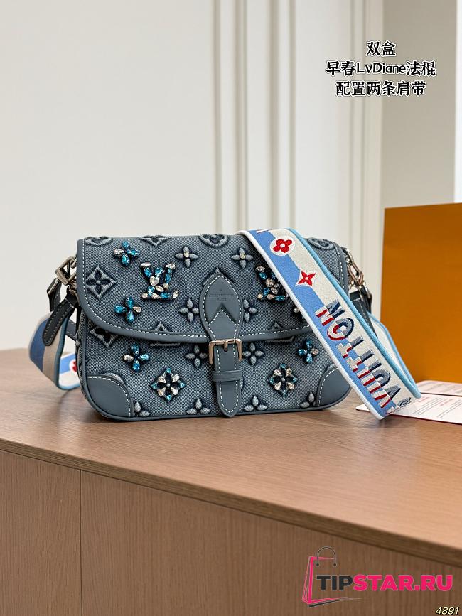 Louis Vuitton Diane monogram washed denim bag - 1