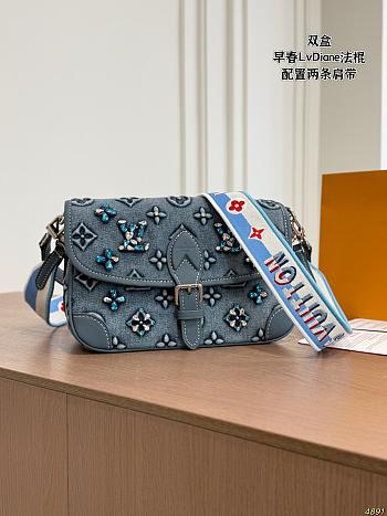 Louis Vuitton Diane monogram washed denim bag