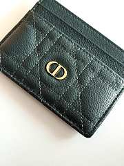 Dior Freesia Caro Card Holder In Green - 4