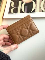 Dior Freesia Caro Card Holder In Brown - 6
