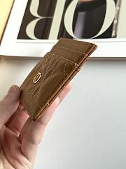 Dior Freesia Caro Card Holder In Brown - 4
