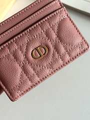 Dior Freesia Caro Card Holder In Dusty Rose - 6