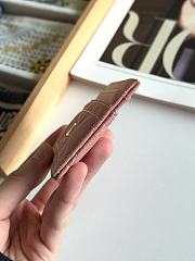 Dior Freesia Caro Card Holder In Dusty Rose - 4