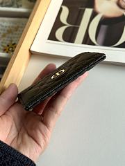 Dior Freesia Caro Card Holder In Black - 6