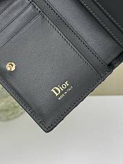 Dior Promenade Dahlia Wallet Blue Oblique Jacquard - 6
