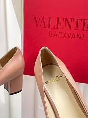 Valentino Vlogo 6cm Garavani Valet Du Roi Nude Pink/Burgundy  - 5
