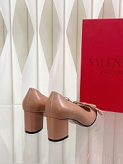 Valentino Vlogo 6cm Garavani Valet Du Roi Nude Pink/Burgundy  - 3