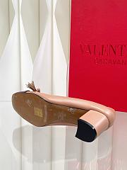 Valentino Vlogo 6cm Garavani Valet Du Roi Nude Pink/Burgundy  - 2