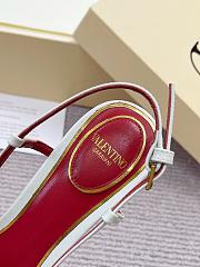 Valentino 50mm Garavani Cherryfic Slingback In White - 2