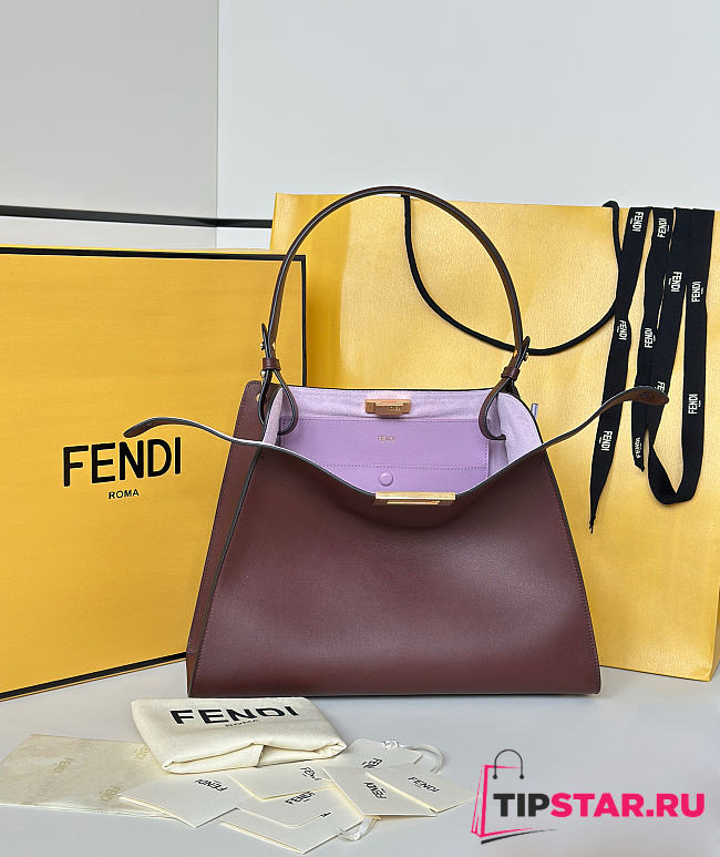Fendi Way Medium Bag In Brown - 1