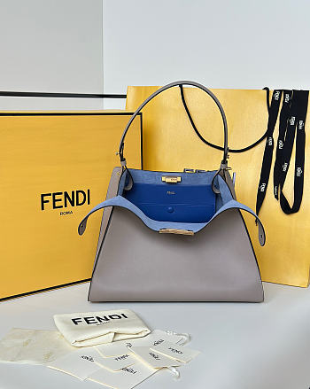 Fendi Way Medium Bag In Grey