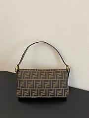 Fendi Zucca Baguette Tobacco Bag Gold Hardware - 4