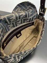 Fendi Zucca Baguette Tobacco Bag Gold Hardware - 3