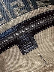 Fendi Zucca Baguette Tobacco Bag Silver Hardware - 3