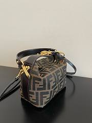 Fendi Zucca FF Top Handle Bag Vintage Brown - 2