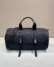 Prada Re-Nylon and Saffiano leather duffle bag black - 1