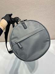 Prada Re-Nylon and Saffiano leather duffle bag sage gray - 4