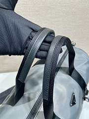 Prada Re-Nylon and Saffiano leather duffle bag sage gray - 2