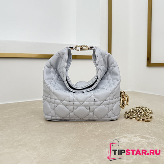 Dior Mini Sac hobo Dior Toujours Bag In Pearl Gray - 1