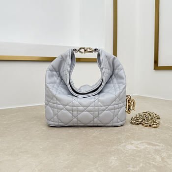 Dior Mini Sac hobo Dior Toujours Bag In Pearl Gray