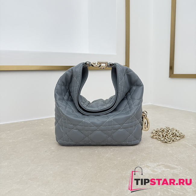 Dior Mini Sac hobo Dior Toujours Bag In Blue Gray - 1