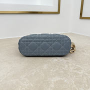Dior Mini Sac hobo Dior Toujours Bag In Blue Gray - 4