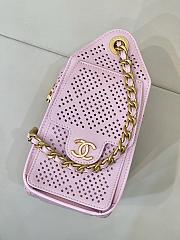 Chanel Calfskin Mini Chanel 25 Handbag Pink - 4
