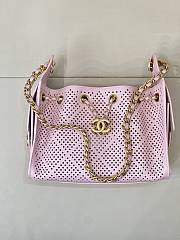Chanel Calfskin Mini Chanel 25 Handbag Pink - 3