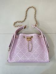 Chanel Calfskin Small Chanel 25 Handbag Pink - 1