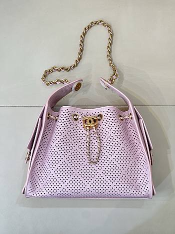Chanel Calfskin Small Chanel 25 Handbag Pink