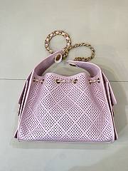Chanel Calfskin Small Chanel 25 Handbag Pink - 5