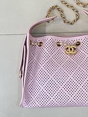 Chanel Calfskin Small Chanel 25 Handbag Pink - 4