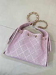 Chanel Calfskin Small Chanel 25 Handbag Pink - 3