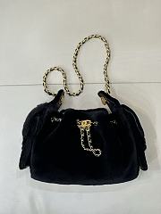 Chanel Mini 25 Hobo Bag Black Pony Hair Gold Hardware - 1
