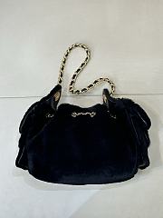 Chanel Mini 25 Hobo Bag Black Pony Hair Gold Hardware - 5