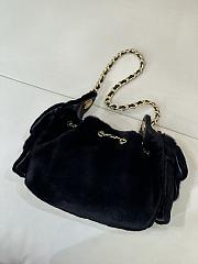 Chanel Mini 25 Hobo Bag Black Pony Hair Gold Hardware - 3