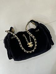 Chanel Mini 25 Hobo Bag Black Pony Hair Gold Hardware - 4