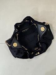 Chanel Mini 25 Hobo Bag Black Pony Hair Gold Hardware - 2