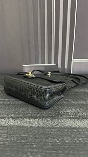 Chanel Mini Grained Calfskin Maxi Flap Bag In Black - 3