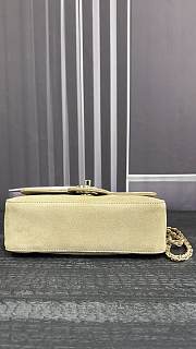 Chanel Mini Suede Maxi Flap Bag In Beige - 5