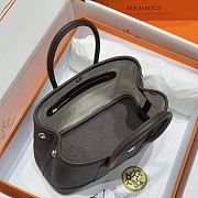 Hermes Mini 23 Negonda Neo Garden Ebene In Chocolate Brown - 6
