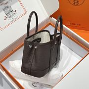 Hermes Mini 23 Negonda Neo Garden Ebene In Chocolate Brown - 4