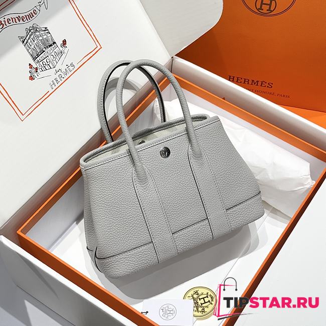 Hermes Mini 23 Negonda Neo Garden Ebene In Gris Pale - 1
