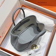 Hermes Mini 23 Negonda Neo Garden Ebene In Gris Perle - 5
