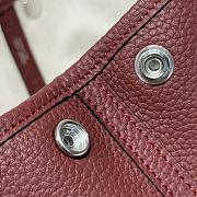 Hermes Mini 23 Negonda Neo Garden Ebene In Burgundy - 6