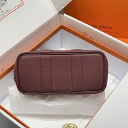 Hermes Mini 23 Negonda Neo Garden Ebene In Burgundy - 3