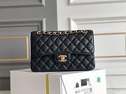 Chanel Classic Flap Bab In Black Size 23x14.5x6 cm - 1