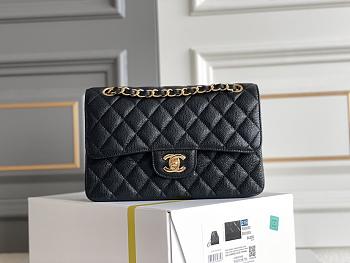 Chanel Classic Flap Bab In Black Size 23x14.5x6 cm