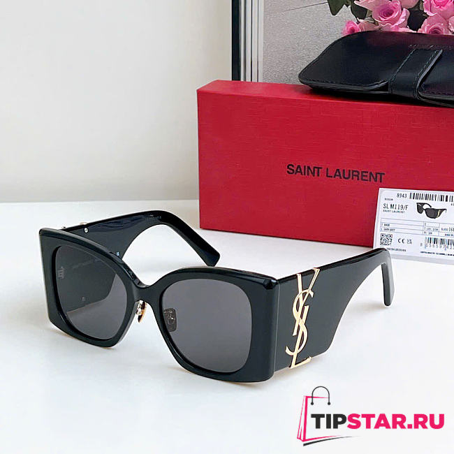 Ysl Saint Laurent Eyewear Blaze cat-eye Sunglasses Black - 1