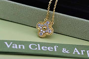 VCA Diamond Vintage Alhambra Necklace In Gold - 4